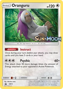 SM Black Star Promos Oranguru Pokémon card